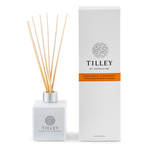 Tilley I Reed Diffuser 150ml I Sandalwood & Bergamot