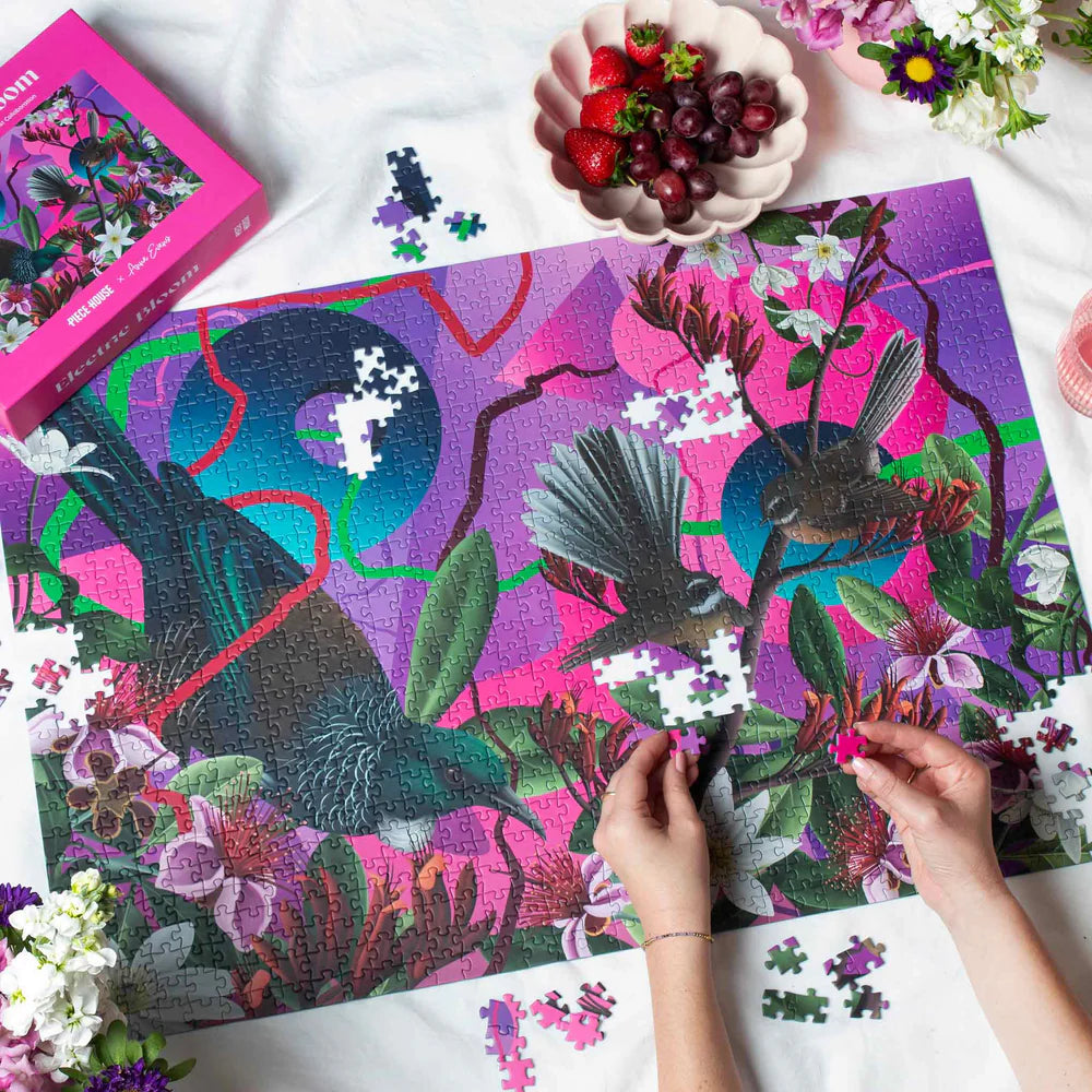 Piece House | 1000 Piece Puzzle | Electric Bloom
