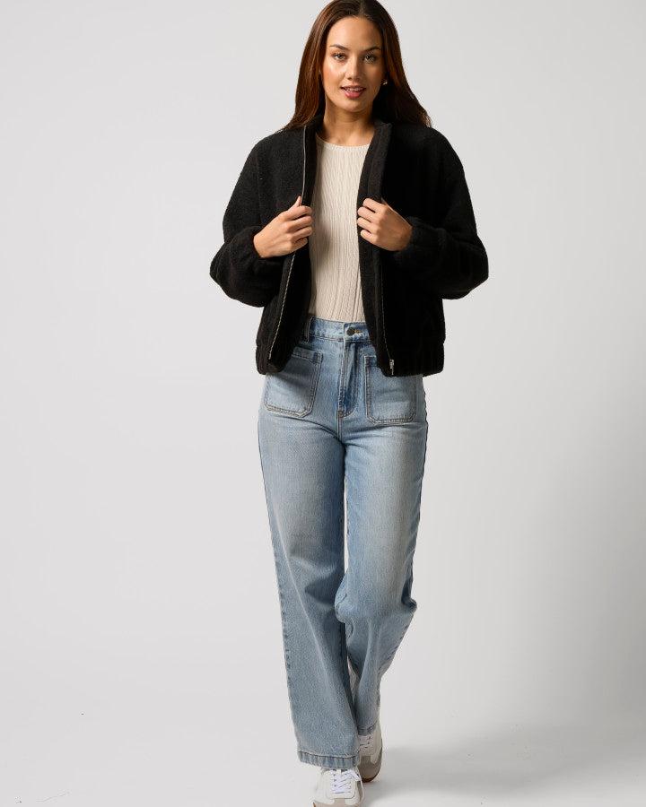 Stella + Gemma | Bomber Jacket | Black