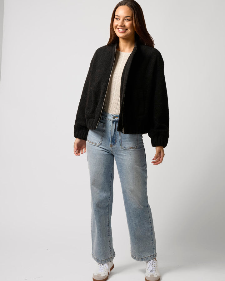 Stella + Gemma | Bomber Jacket | Black