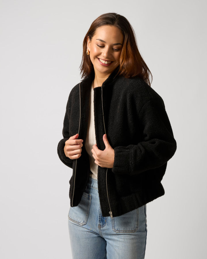Stella + Gemma | Bomber Jacket | Black