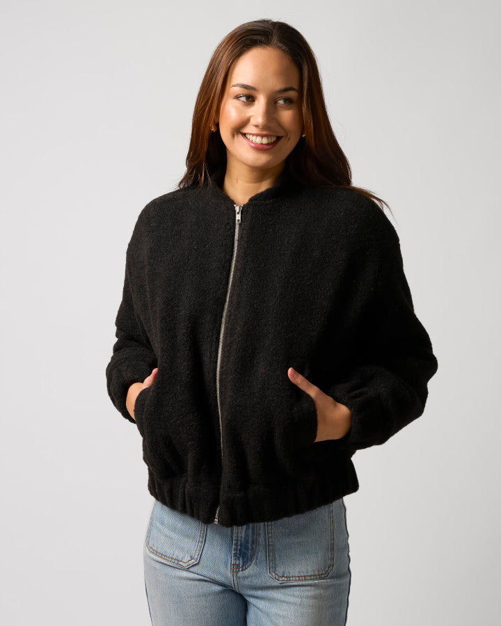 Stella + Gemma | Bomber Jacket | Black