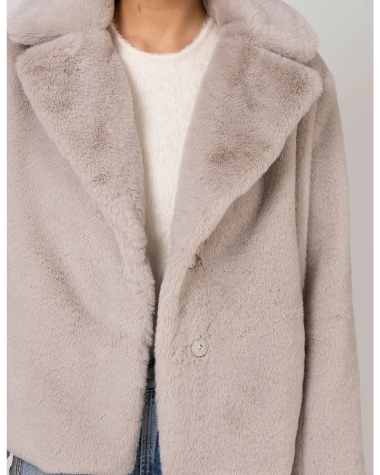 Stella + Gemma | Fur Jacket | Britta | Oyster