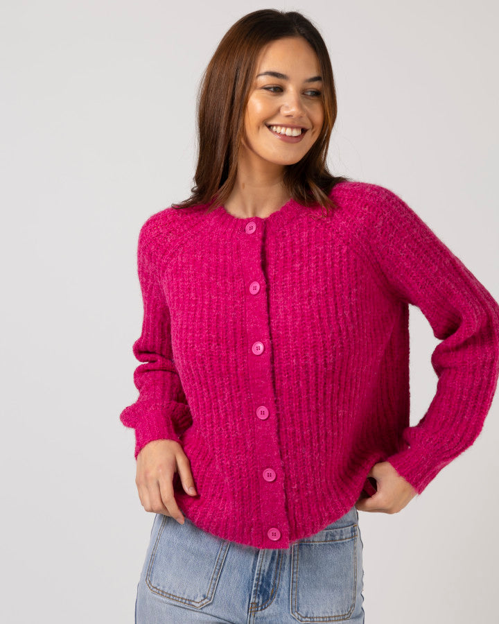 Stella + Gemma | Corinne Cardigan | Fuschia