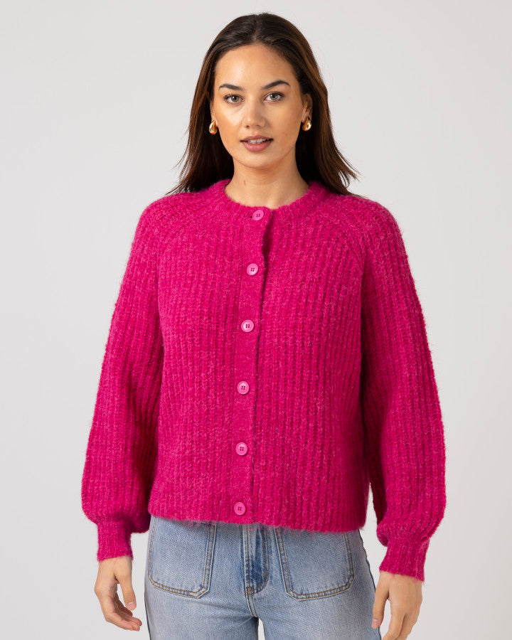 Stella + Gemma | Corinne Cardigan | Fuschia