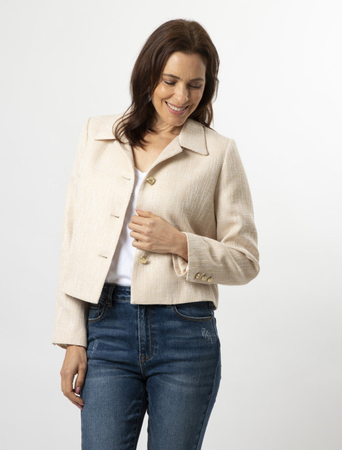 Stella + Gemma | Jackie Blazer | Ecru
