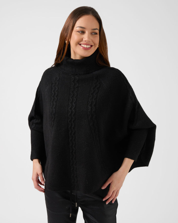 Stella + Gemma | Poncho | Black
