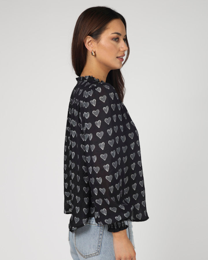 Stella + Gemma | Matila Blouse | Dark Heart