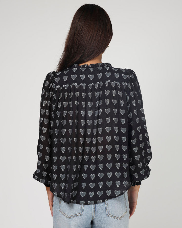 Stella + Gemma | Matila Blouse | Dark Heart