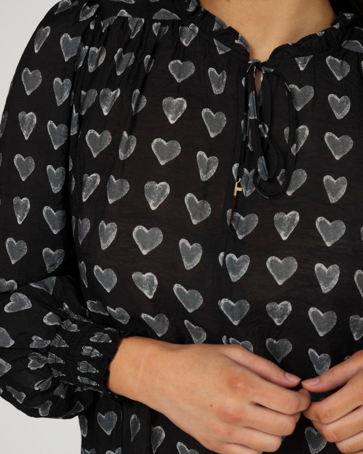 Stella + Gemma | Matila Blouse | Dark Heart