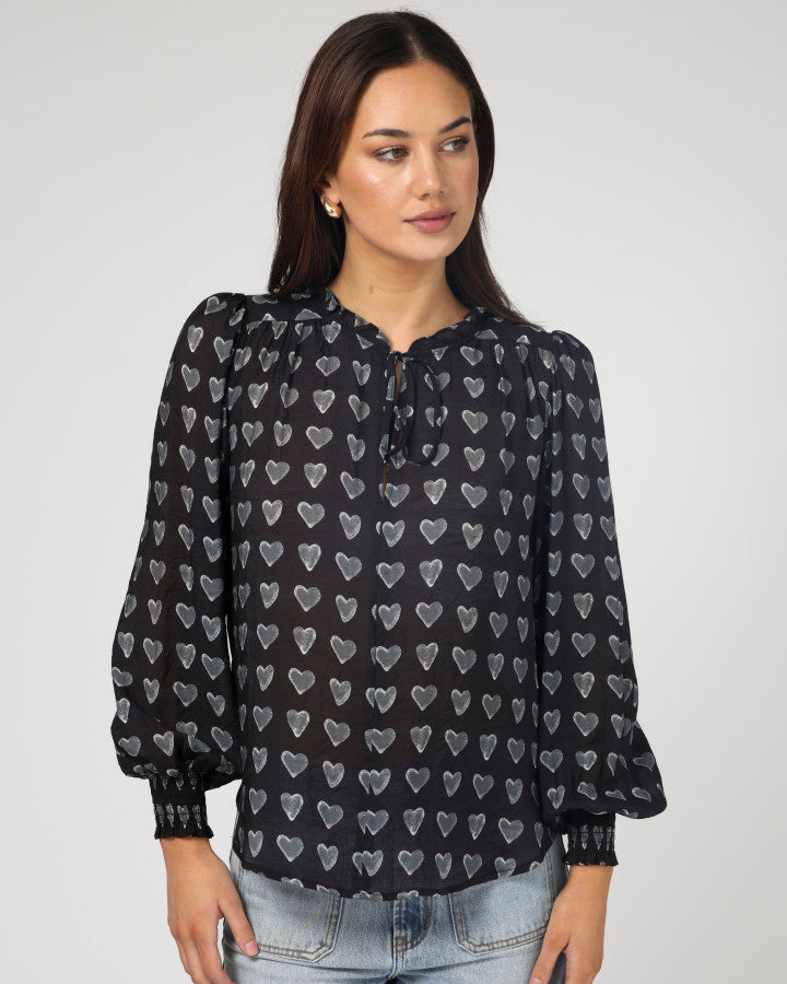 Stella + Gemma | Matila Blouse | Dark Heart
