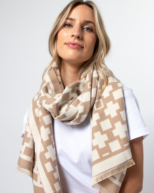 Stella + Gemma | Scarf | Cross Beige