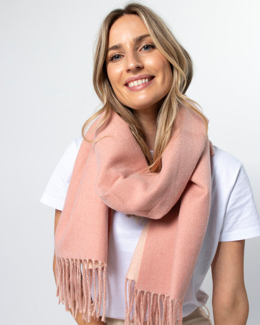 Stella + Gemma | Scarf | Two Tone Pink