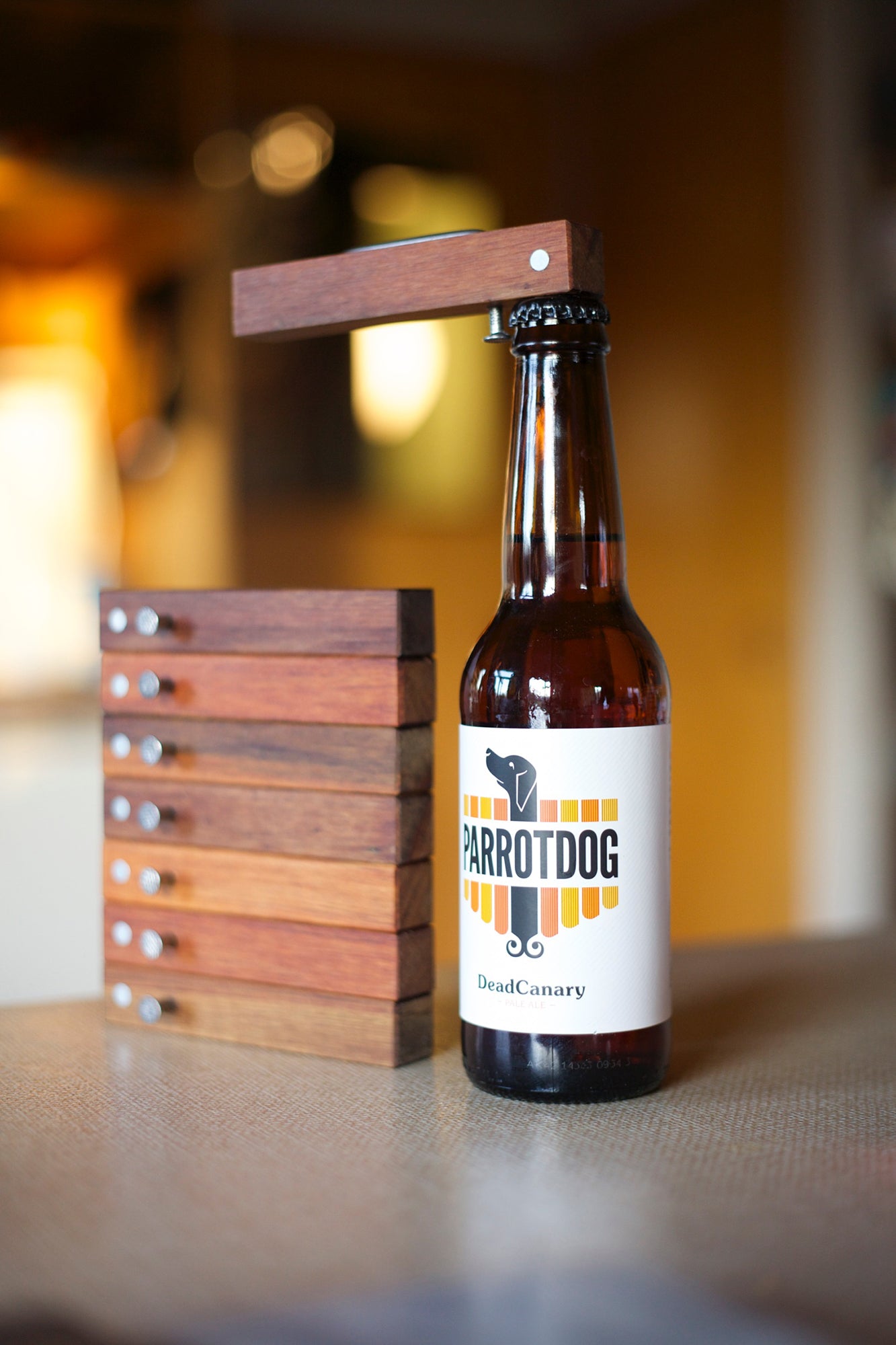 The Rimu & Nail Bottle Opener