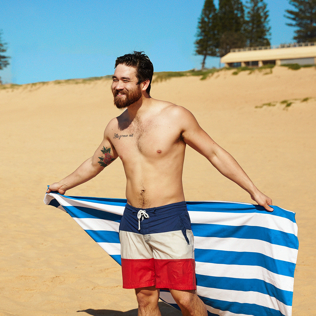 Dock & Bay | Beach Towel | 100% Recycle | Bondi Blue