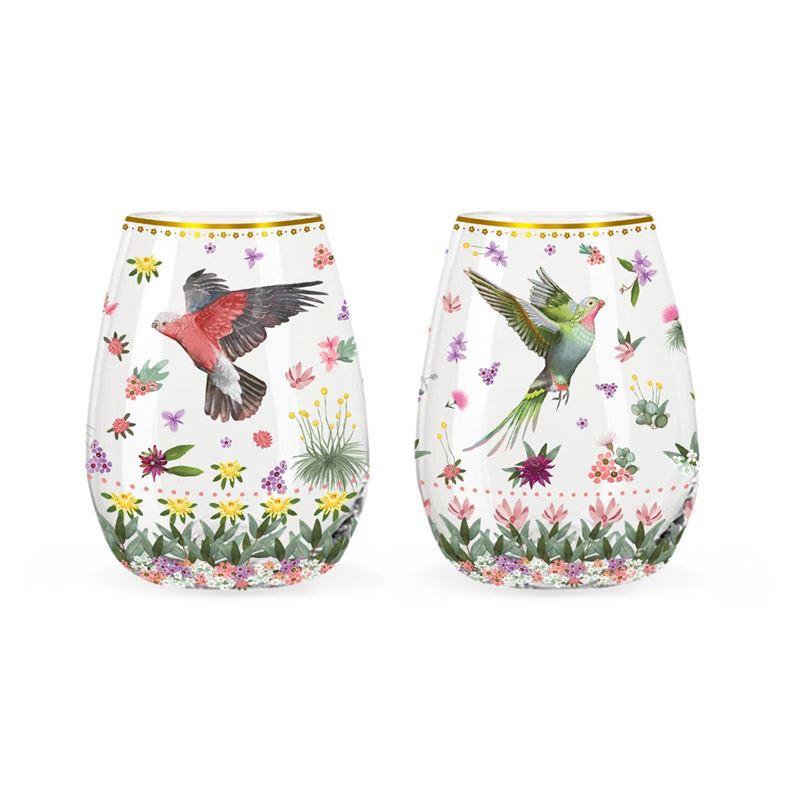 La La Land | Bush Bloom Set of 2 | Glass Tumblers