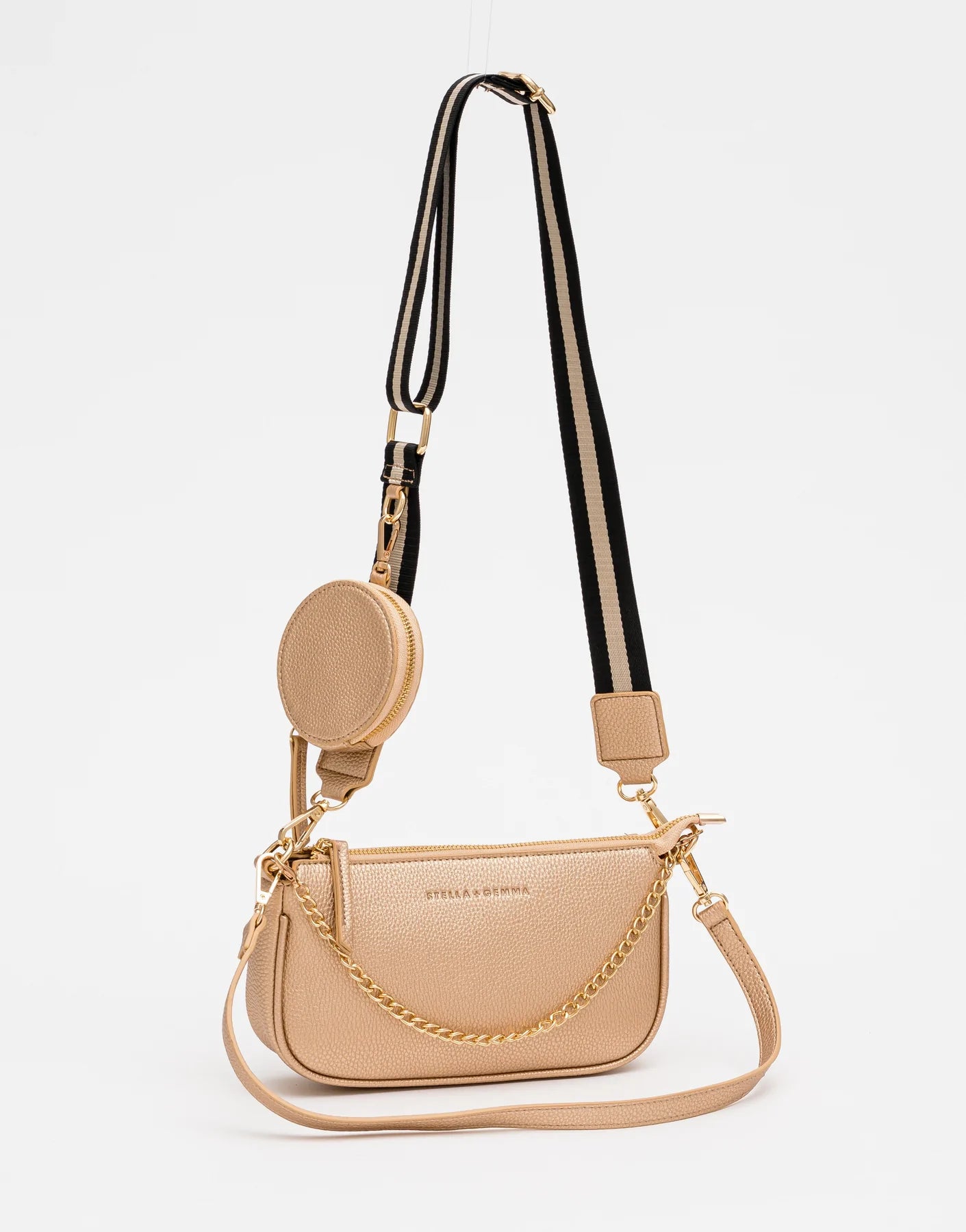 Stella + Gemma | Preston Bag w/Chain | Gold