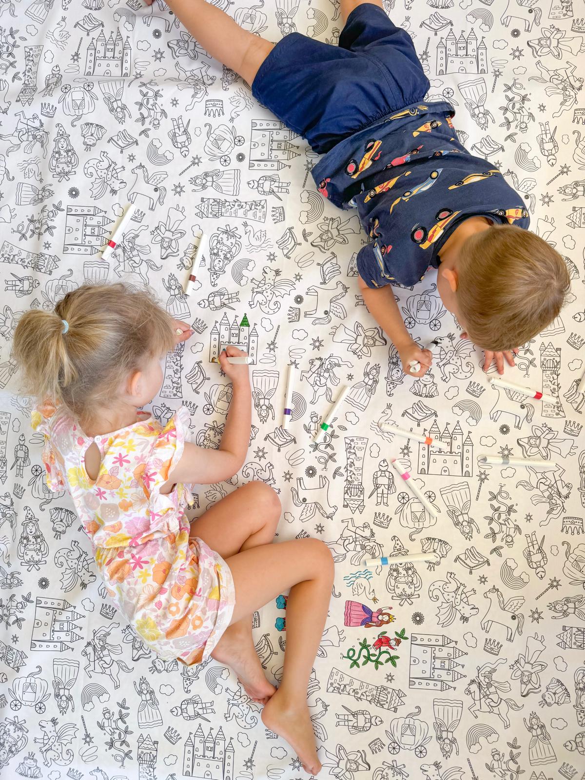 Colour Me | Washable Reusable Colouring Tablecloth | Once Upon A Time
