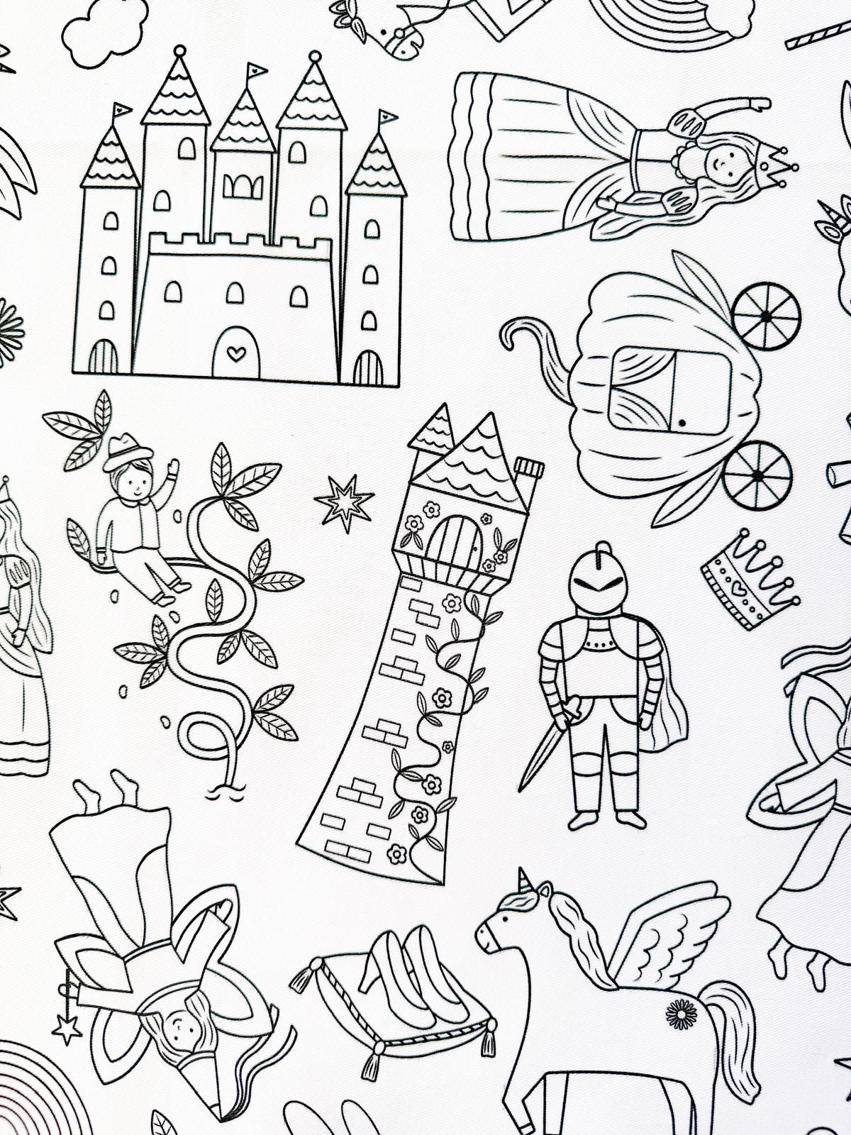 Colour Me | Washable Reusable Colouring Tablecloth | Once Upon A Time