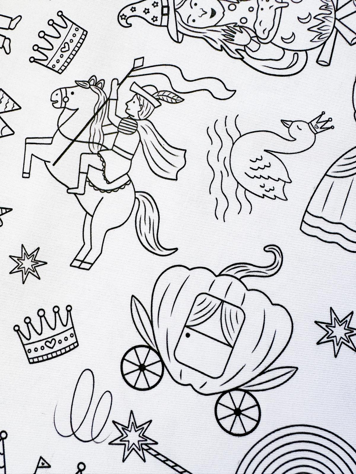 Colour Me | Washable Reusable Colouring Tablecloth | Once Upon A Time