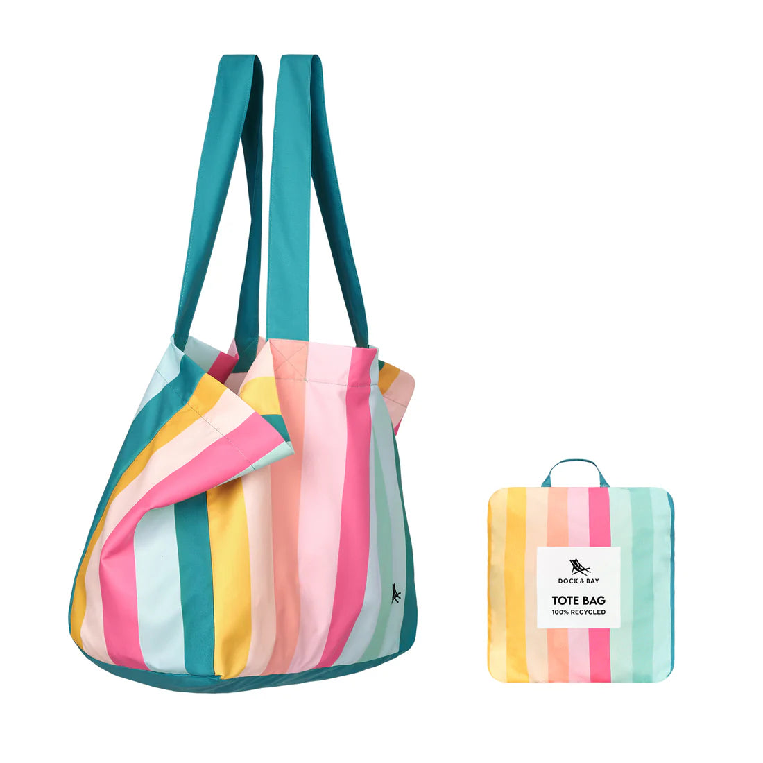 Dock & Bay | Beach Tote Bag | Coastal Candy