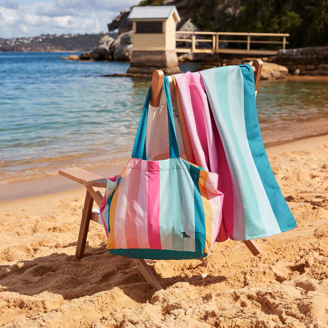 Dock & Bay | Beach Tote Bag | Coastal Candy