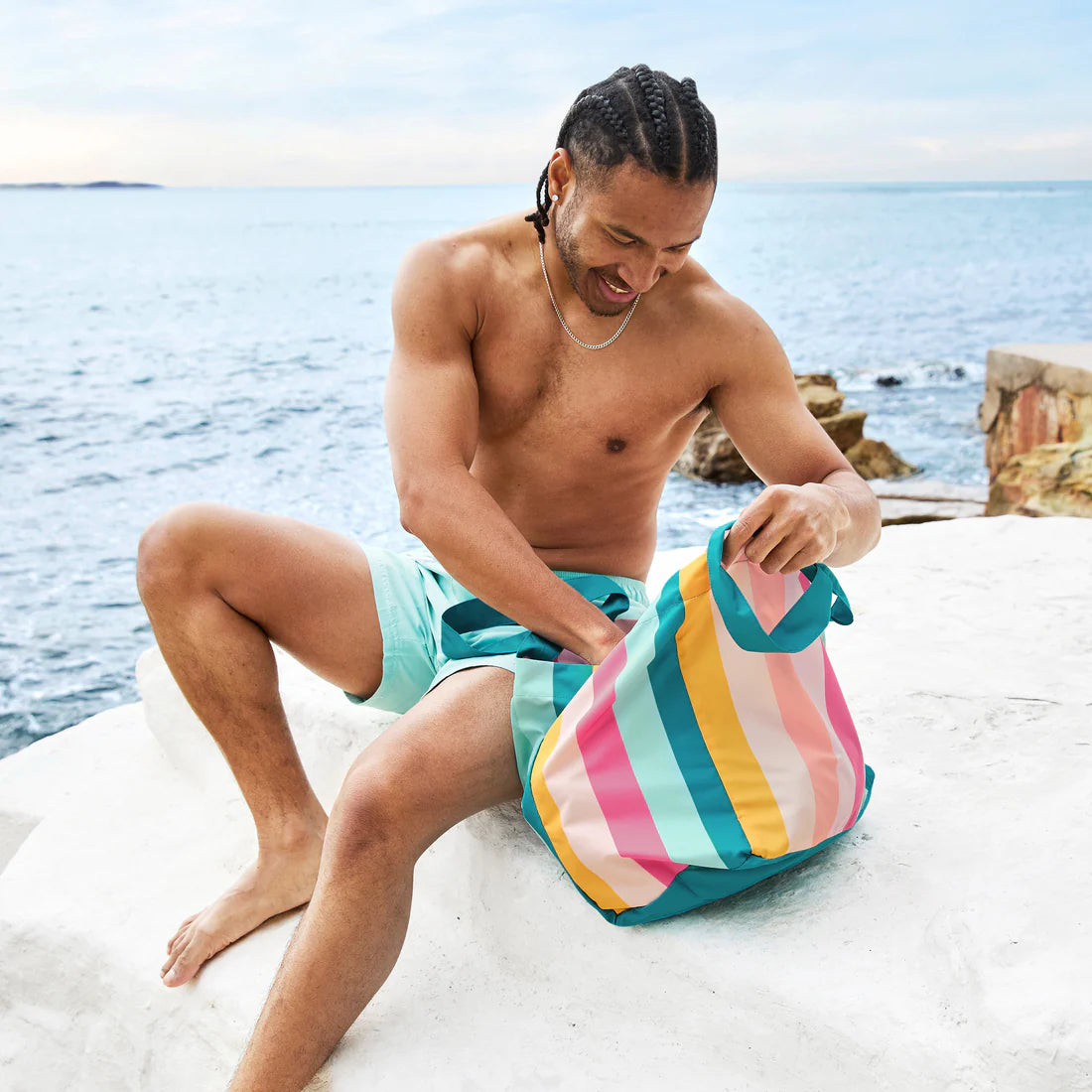 Dock & Bay | Beach Tote Bag | Coastal Candy