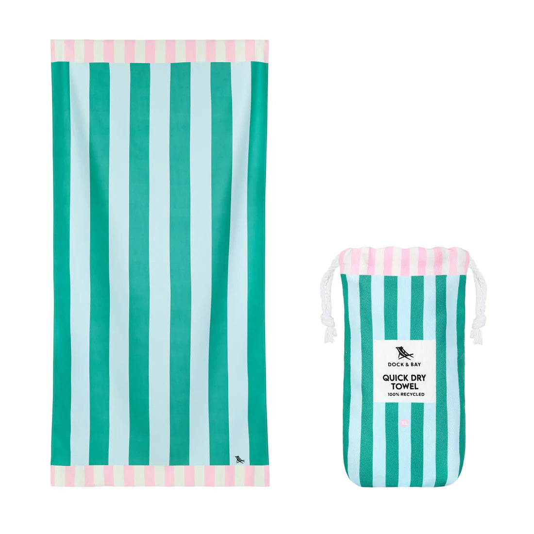 Dock & Bay | Clubhouse Beach Towel Collection | Pastel Pier XL
