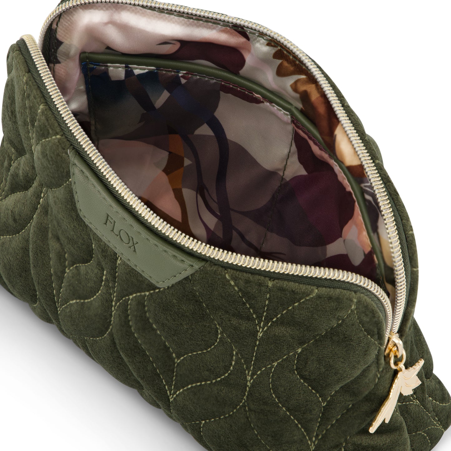 Flox | Ahi | Velvet Cosmetic Bag | Medium