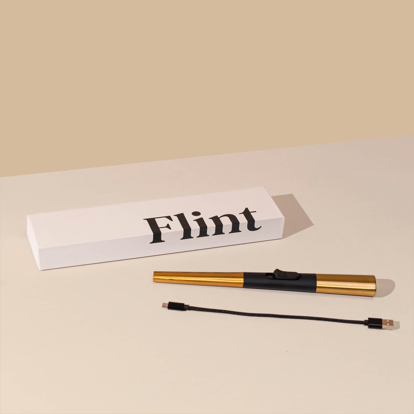 Flint | Electric Lighter | Gold