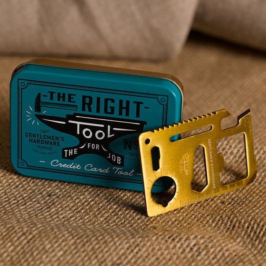 Gentlemen's Hardware | Credit Card Multi Tool | Brass