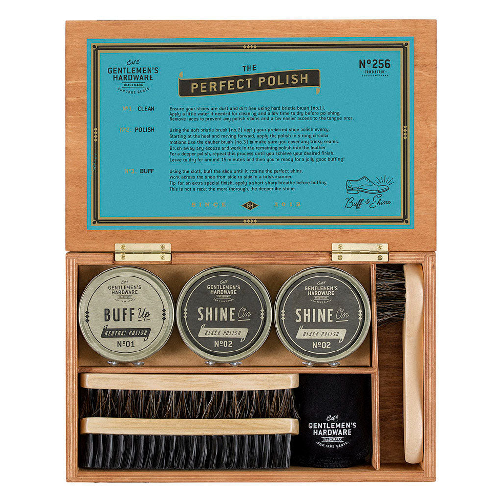 Gentlemen's Hardware | Shoe Shine Cigar Box
