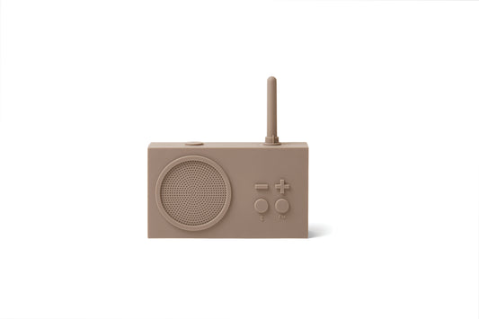 Lexon | Tykho | FM radio – 3W Bluetooth® Speaker | Taupe