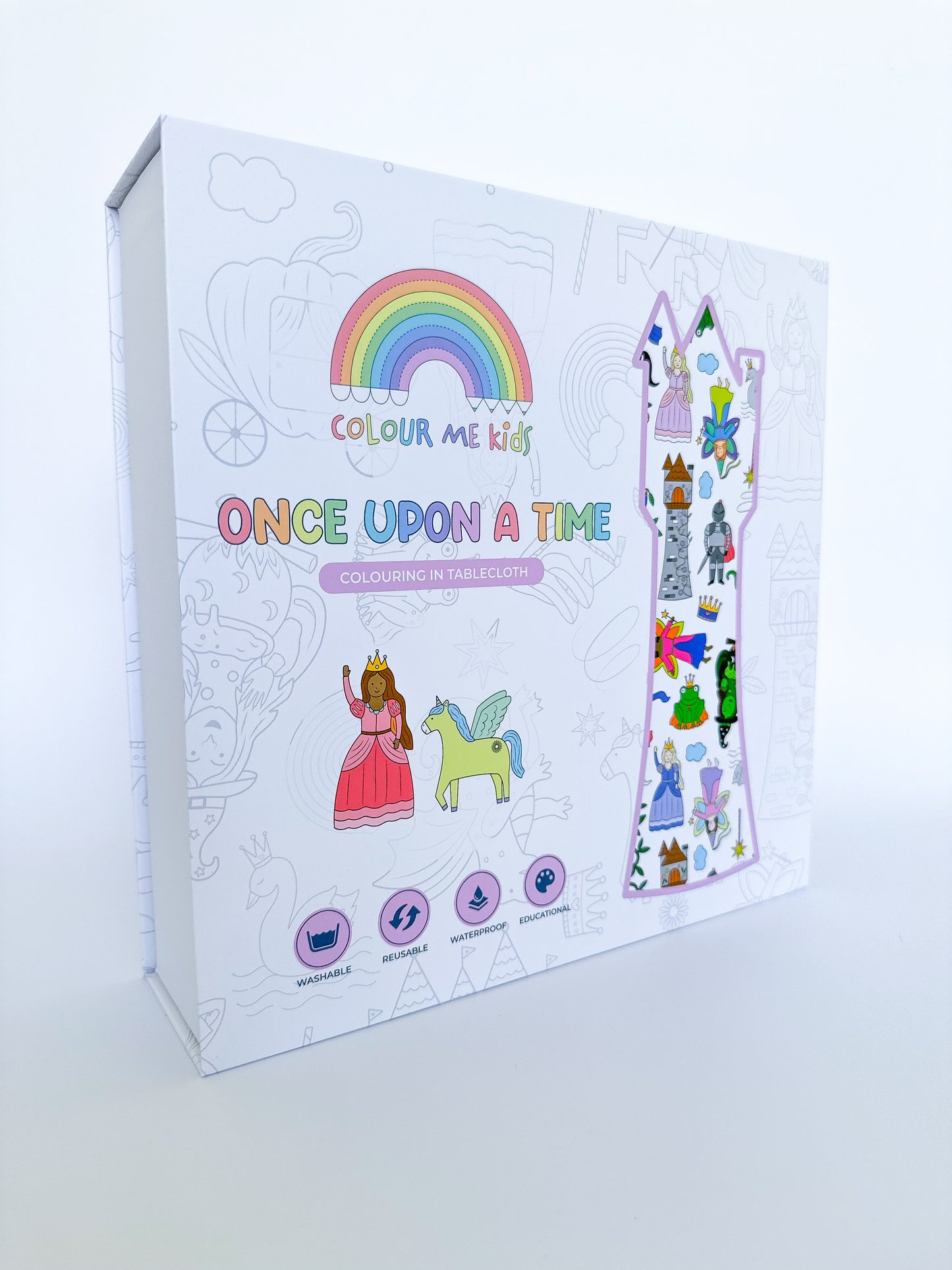 Colour Me | Washable Reusable Colouring Tablecloth | Once Upon A Time