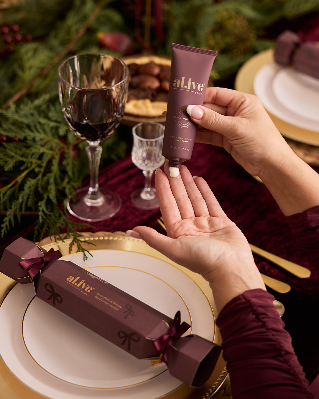 al.ive | Hand Cream Cracker I Sweet Plum & Berries