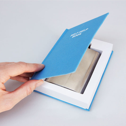Suck UK | Flask In A Shelf Help Book