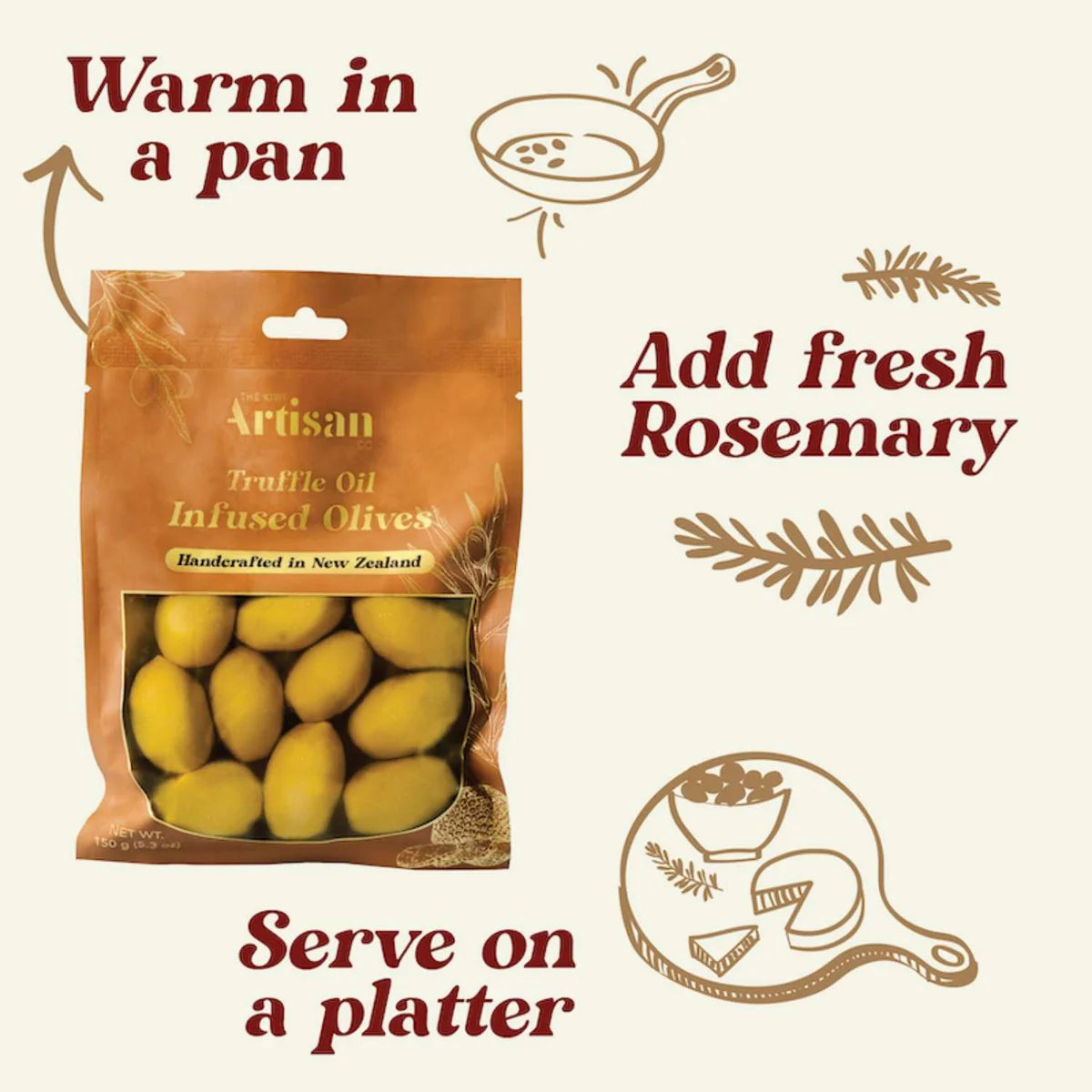 Kiwi Artisan | Truffle Oil Infused Olives