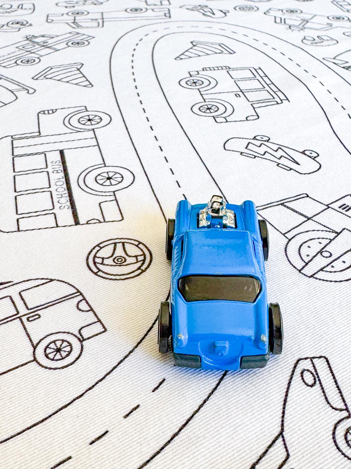 Colour Me | Washable Reusable Colouring Tablecloth | Wheels In Motion