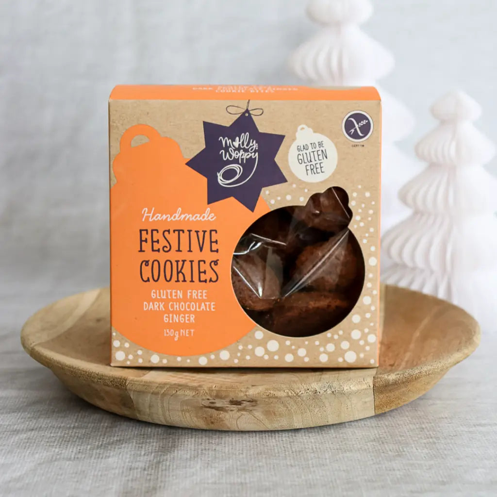 Molly Woopy | Festive Cookies | Gluten Free Dark Chocolate Ginger