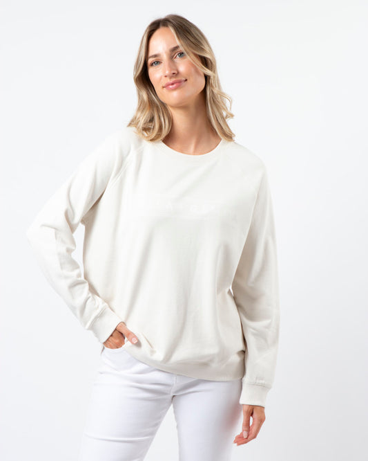 Stella + Gemma | Classic Sweater | Cream S+G Logo