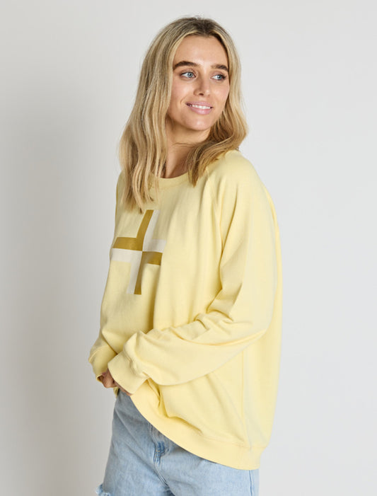Stella + Gemma | Sweater | Banana w/Cross