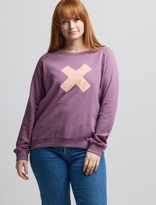 Stella + Gemma | Sweater | Nico Sweater | Grape Blush Logo
