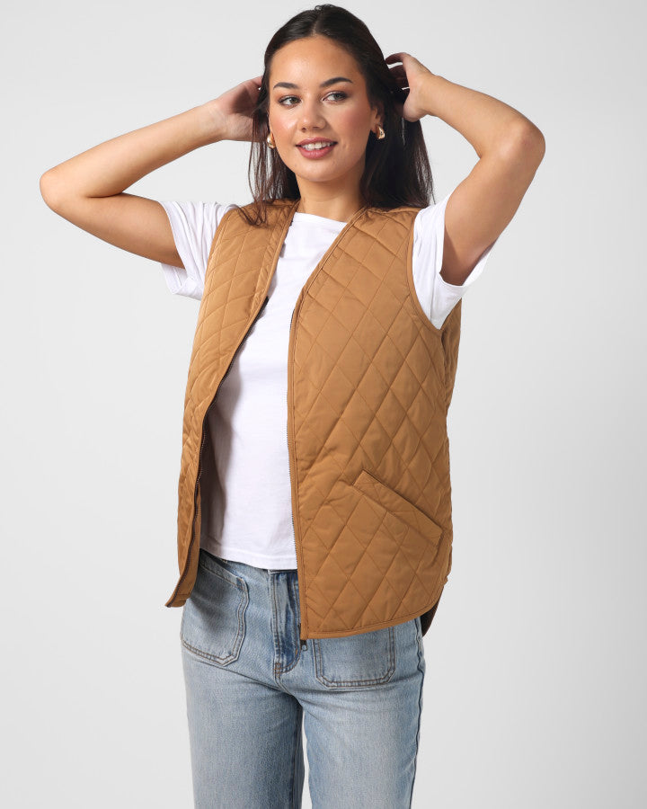 Stella + Gemma | Vesta Vest | Camel