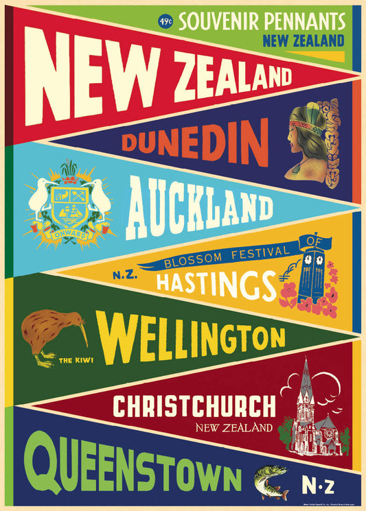 Cavallini & Co | Wrap or Print | NZ Pennant Flag