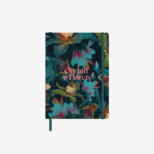 Flox | Lined Journal | Orchid & Florets
