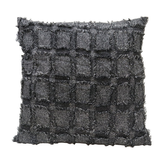 Cushion | Gingham | Charcoal