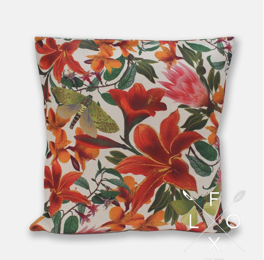 Flox I Floral Hemp Cushion Cover